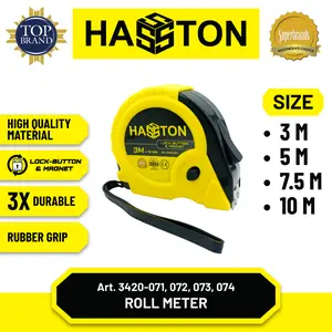 Hasston Roll Meter Body Karet + Magnet / Tape Measure (3420)