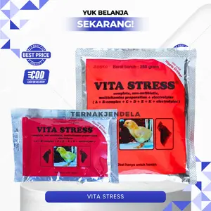 VITA STRESS 5, 10, 100, & 250 GRAM - Vitamin Anti Stres Untuk Hewan Ternak Dan Unggas.