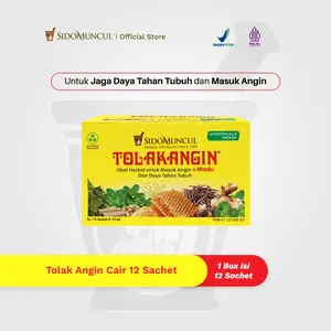 Tolak Angin Cair Herbal 1 Box Isi 12 Sachet - Masuk Angin Mual Flu Demam