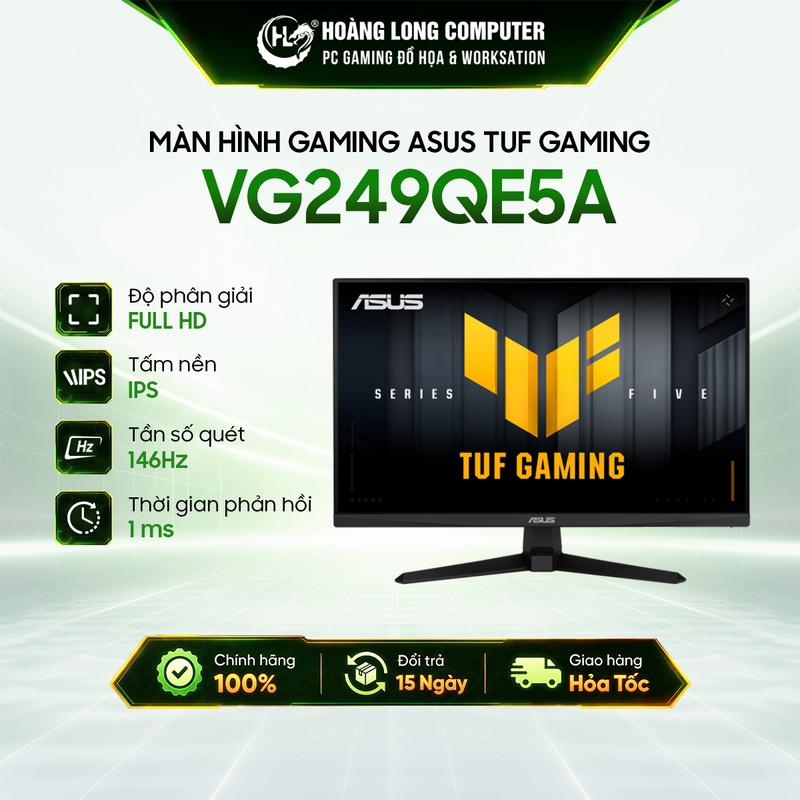 Màn Hình ASUS TUF Gaming VG249QE5A 24 Inch, IPS, Full HD, 146Hz, 1ms, Speaker Chuyên Game