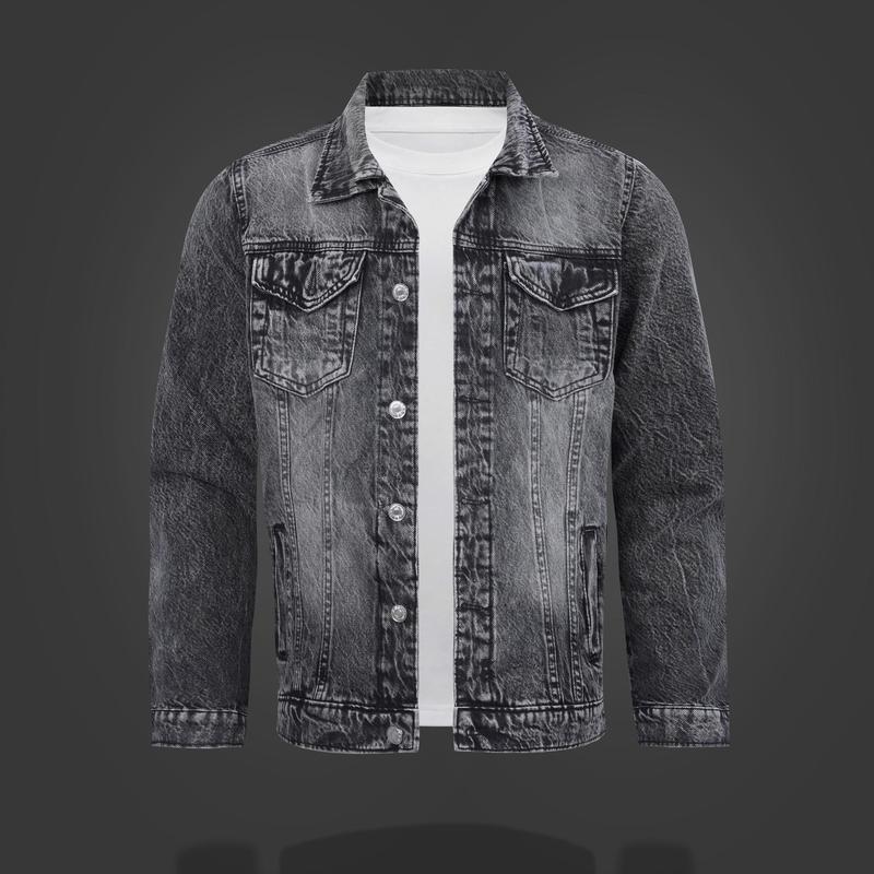 Áo khoác Jeans Nam cotton Menswear Có 6 Túi Jacket Có Túi