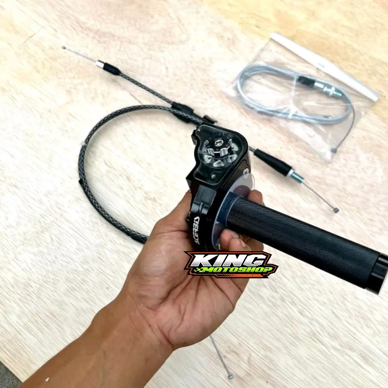 Gas Spontan Acerbis V1 V2 Full CNC Kabel Cabang Karbon PnP Rx King Ninja Satria FizR Force Tnggal Pasang Motorcycle 5