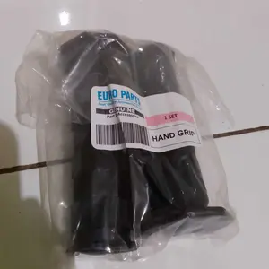 Promo paket handgrip + jalu stang cnc crome / black padat bisa untuk semua jenis motor grip fuzion model daytona
