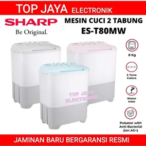 MESIN CUCI SHARP 8 KG 2 TABUNG/SHARP MESIN CUCI 8 KG TWINS TUB BARU BERGARANSI RESMI