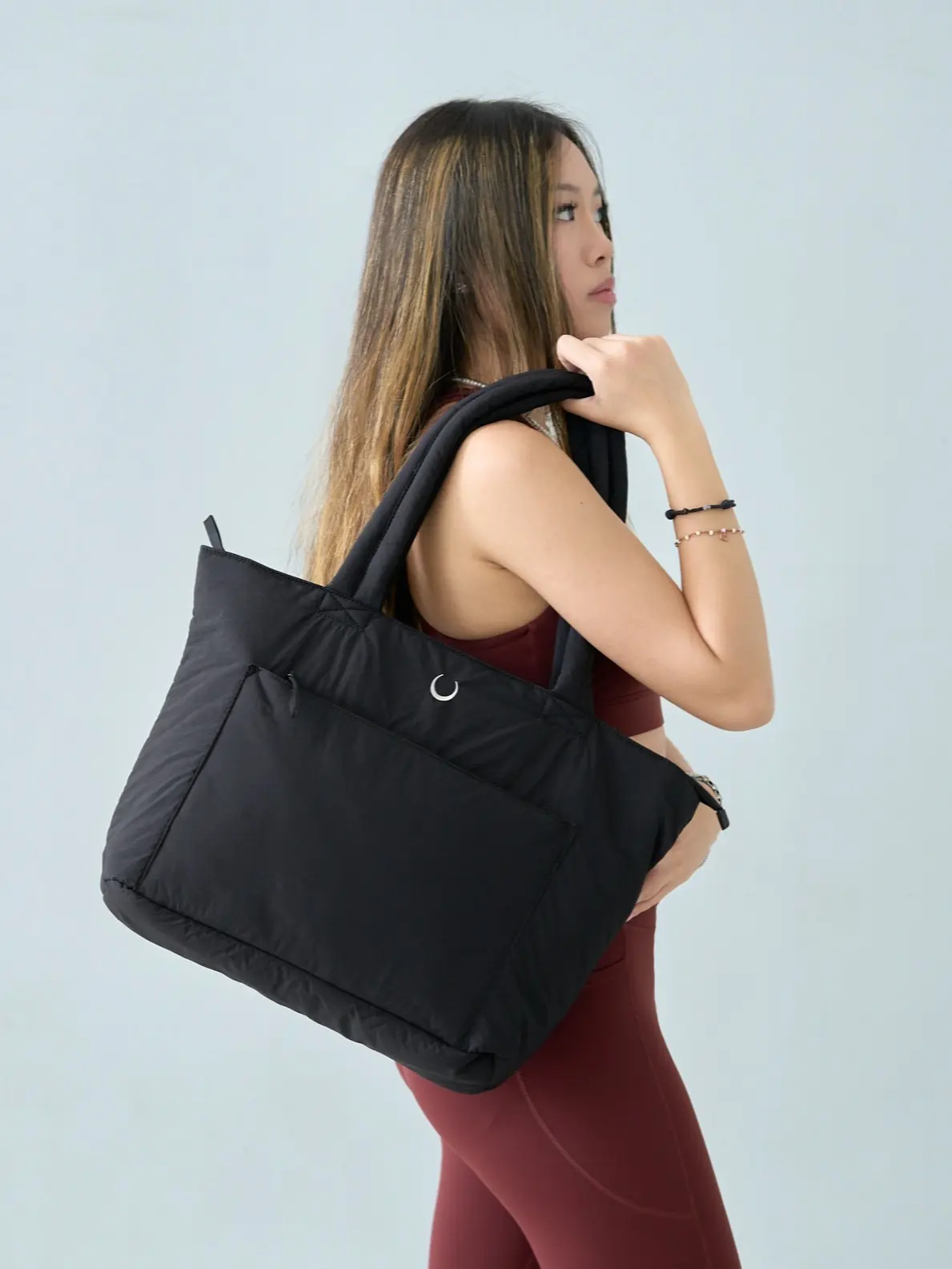 Luna Fluff Tote Bag, Water Repellent, Gym bags, Laptop Bag
