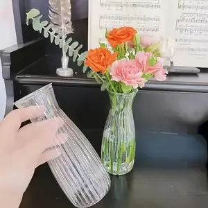 Alat Penata Vas Bunga Vas Bunga Plastik Transparan Vas Dekorasi Imitasi Vas Dekorasi Imitasi Pajangan Pernikahan Rumah Vas Dekorasi Imitasi Hadiah Ornamen Meja