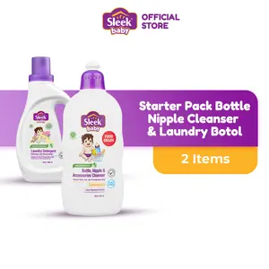 Sleek Baby Starter Pack - Bottle Nipple Cleanser & Laundry Botol