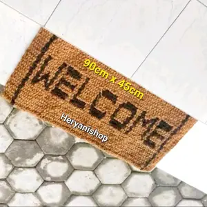 KESET KESED WELCOME 90X50 SERABUT KELAPA IJUK ANTI ULAR 90cm x 50cm