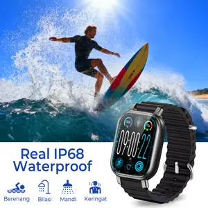 Techwave Jam Tangan Pintar Original IP67 Tahan Air | Layar AMOLED 2.01 Inch Low Power | Multi Mode Olahraga | Panggilan Bluetooth