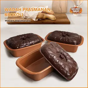 WADAH PRASMANAN BROKOLI - Basi Sayur Serbaguna / Tempat Makan Lauk Tertutup / Wadah Berkatan