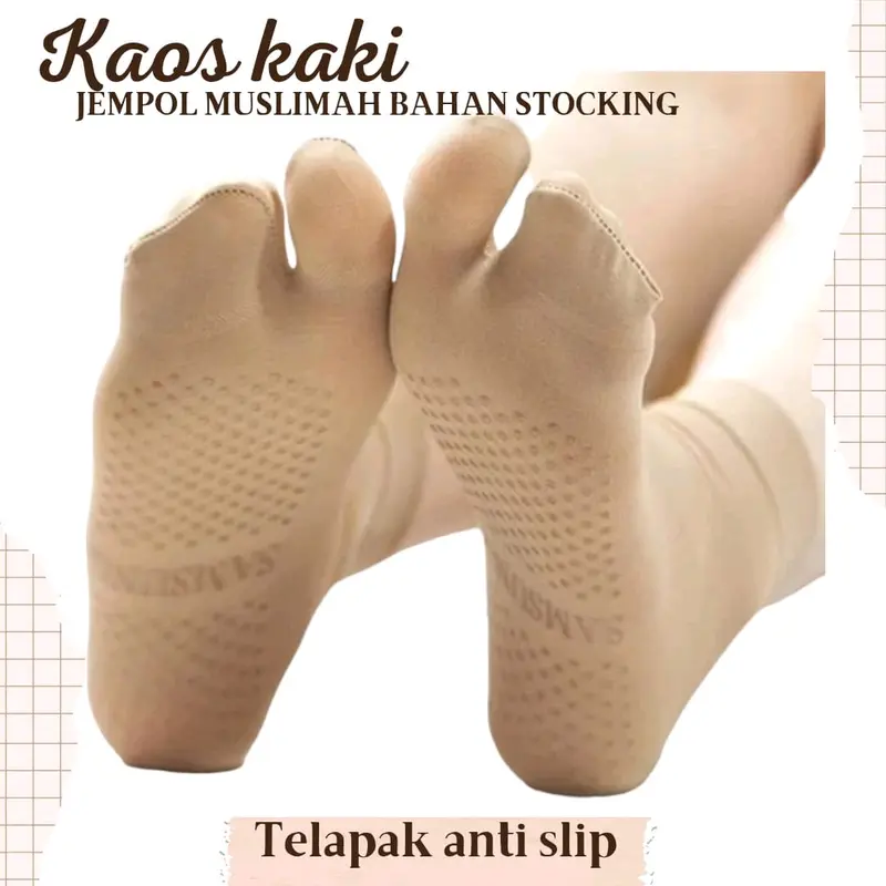 Kaos Kaki Stocking Antislip Kaos Kaki Wanita Muslimah Kaos Kaki Pendek 0