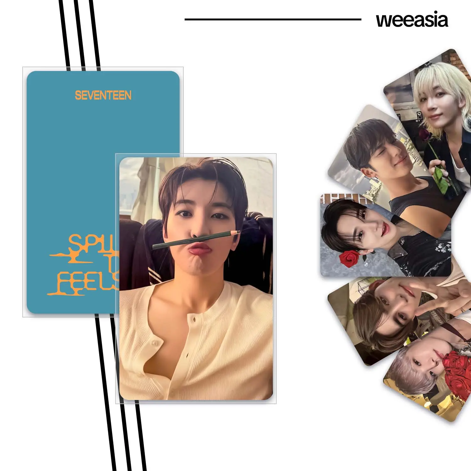 SEVENTEEN SPILL THE FEELS FEEL YOU KIT ALBUM LOMO CARDS PHOTOCARDS with FREEBIES | WEEASIA ver.1
