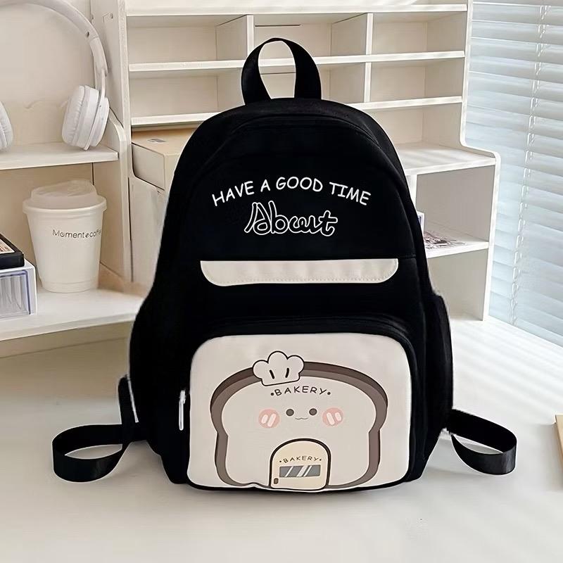 Balo đi học dễ thương, đeo vai đi học. Vải bố chống nước, đựng tập sách - Thiết kế trẻ trung, năng động và hiện đại - Có ngăn đựng nước - Xuất xứ Việt Nam