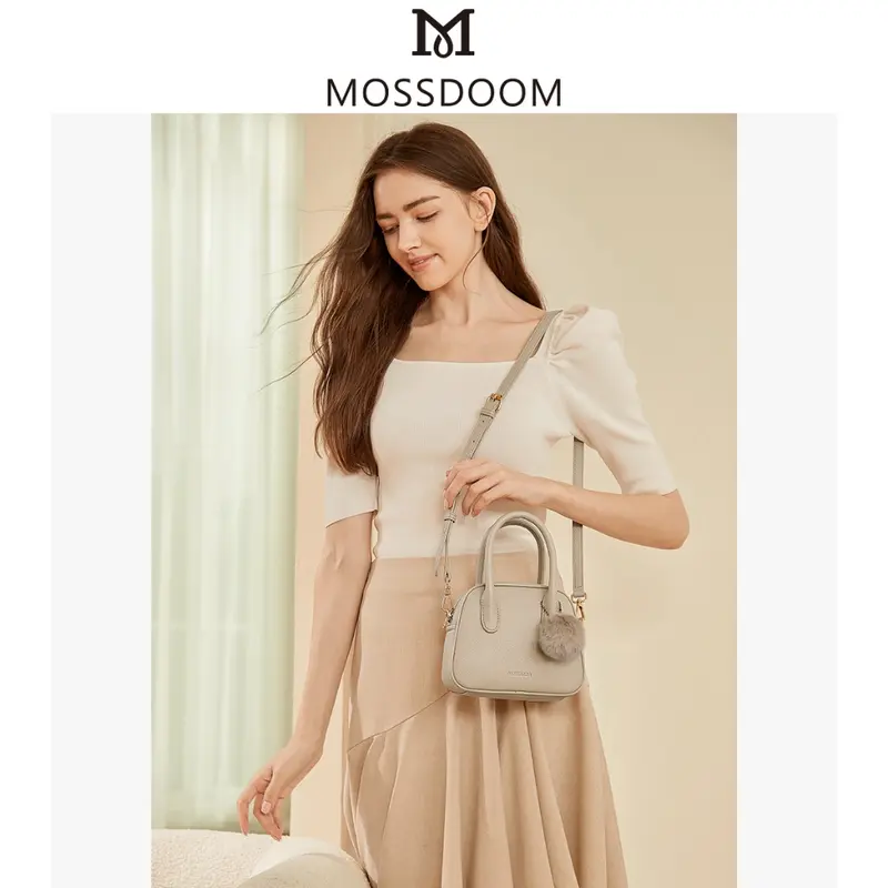 MOSSDOOM Tas Wanita Myla Bag Mode Sederhana Tas Tangan Dengan Aksesoris 2