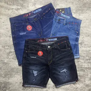 JACKPOT CELANA JEANS PENDEK SOBEK WHISKER SIZE 27-38 BAHAN RING