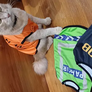 Baju Kucing Lucu Murah Motif Model Tahanan Rumah Lapas Cowo Cewe Jantan Betina Aksesoris Hewan Kecil