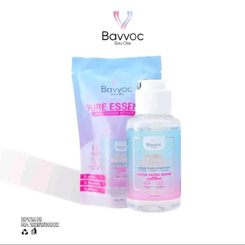 Bavvoc Feminine Hygiene Wash Sabun Pembersih Wanita Propolis Manjakani dan Niacinamide BPOM  Perawatan Pencerah 0