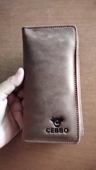 Product Review of Dompet Panjang Pria Kulit Sapi Asli Crazy Horse Leathe Merk CEBBO Dompet Panjang Bisa Muat Hp Kartu Uang from Y**a 1