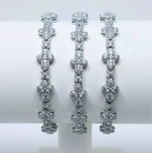Gelang Salib Fashion Full Permata Zirconia Asli G-A3 Premium Awet 20cm T5 dengan Desain Elegan dan Kilau Mewah