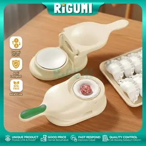 Cetakan Pangsit 2 In 1 Manual Alat Pembuat Pastel Cireng Dumpling Mini Homemade Anti Lengket