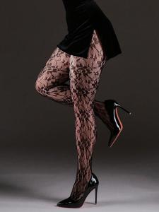 Medias de malla floral vintage de alta elasticidad, pantis transparentes, estilo Y2K, diseño elegante y sexy para fiestas, fotografía, uso diario