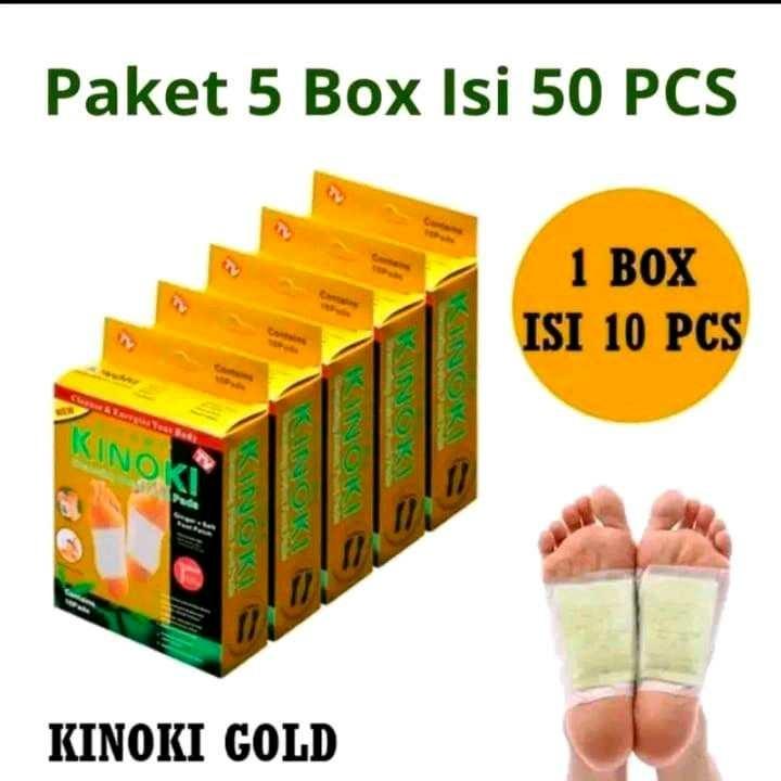 Product Introduction of Grosiran Kosmetik PROMO Paket 5 Box Kinoki Gold Detok Foot Pads Koyo Kaki Ginger Patch Hand 1