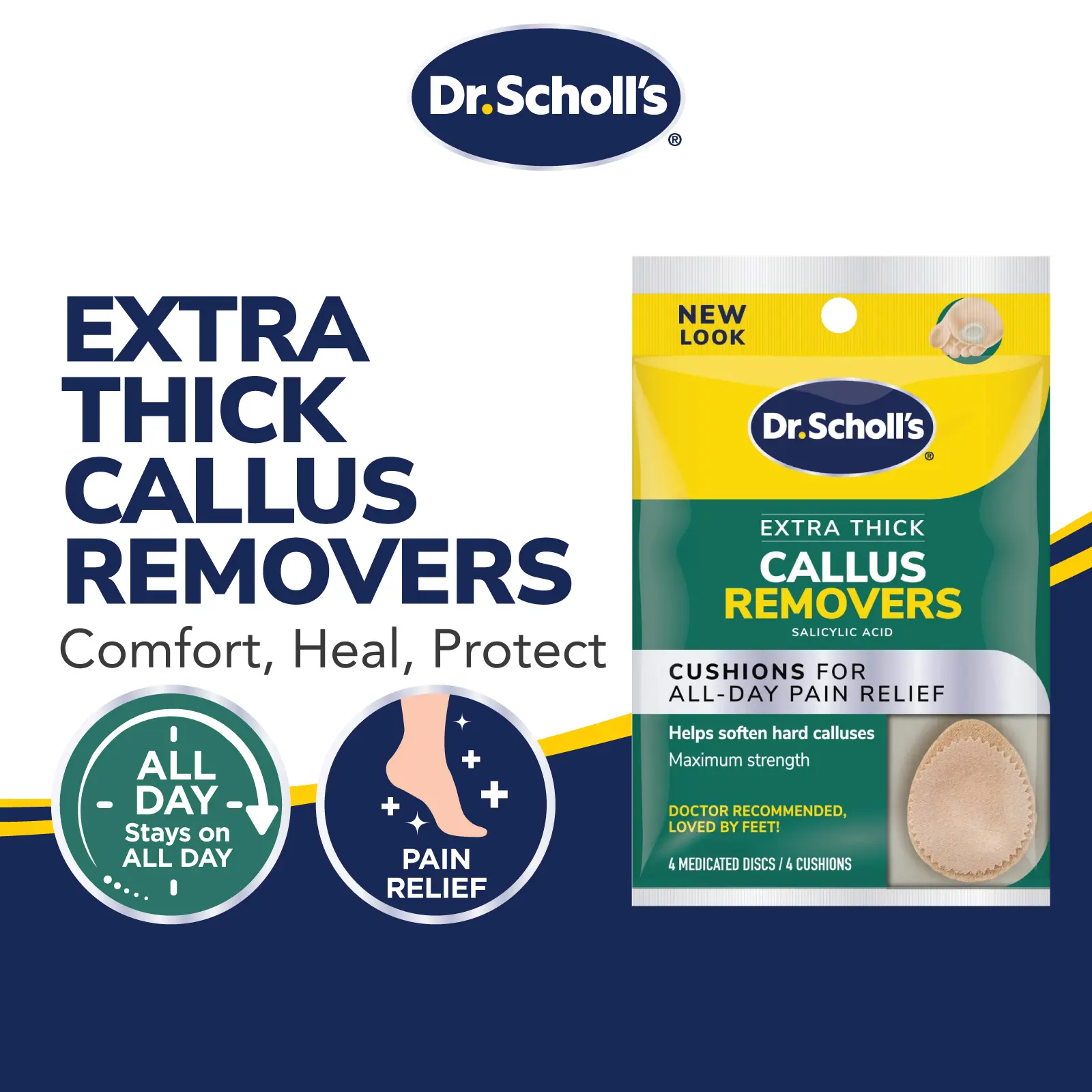 Dr. Scholl's Extra Thick Callus Removers - Pack of 4