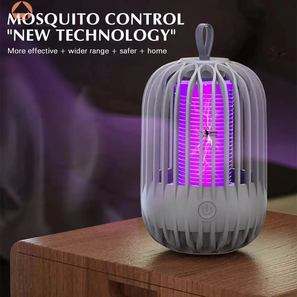 【SG READY STOCK】RICHMENT New - style Portable Electric Mosquito - Killing Lamp: USB - Rechargeable, Ideal for Home Use and Outdoor Camping Mosquito Repellent