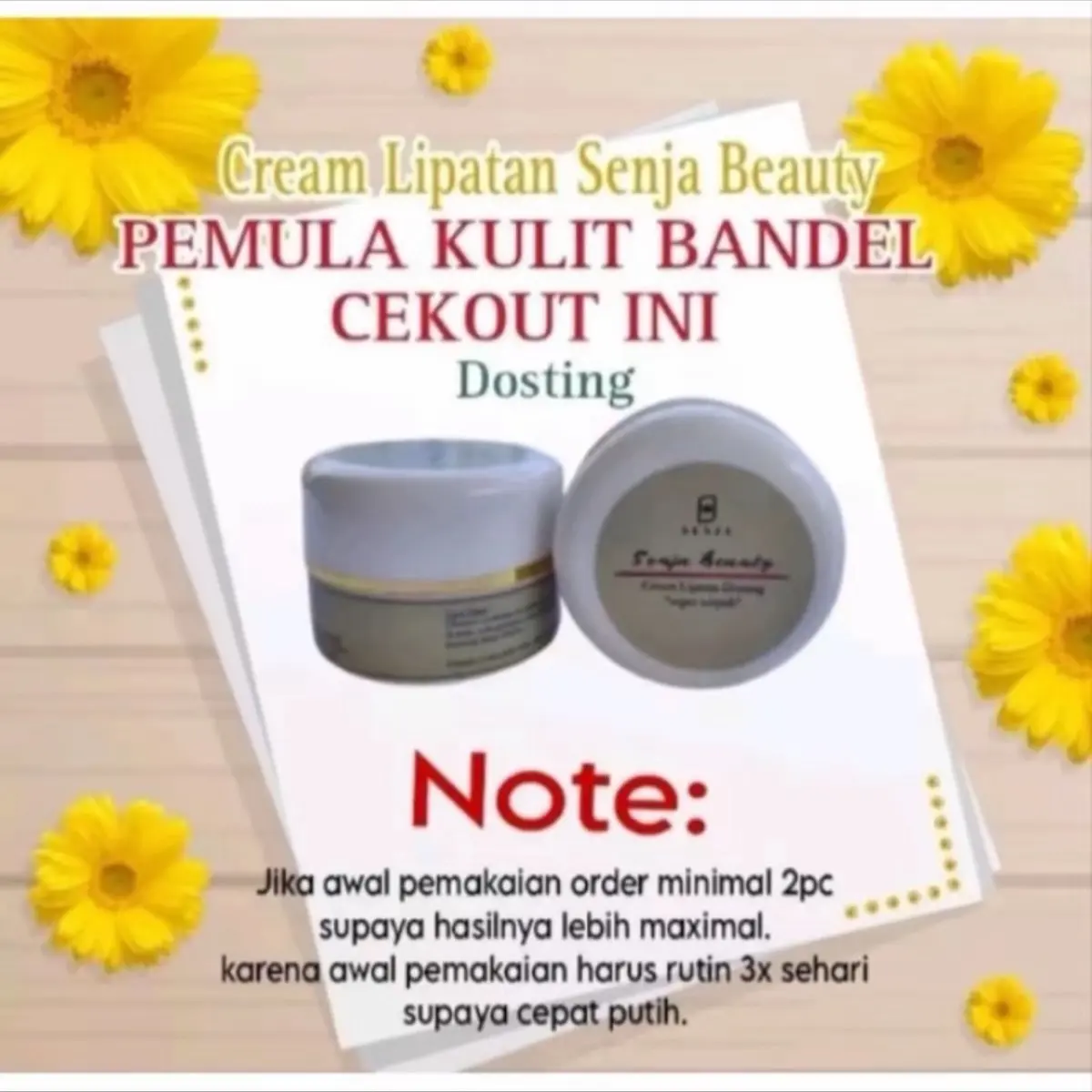 SENJA BEAUTY (Cream lipatan ketiak selangkangan ter ampuh memutihkan dalam 2minggu)
