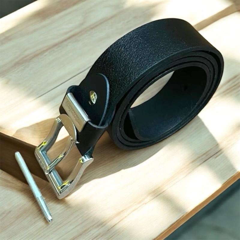  Thắt Lưng Nam Da Bò Thật Khóa Kim Đầu Inox 304 Đồng Đúc Nguyên Khối Cao Cấp Sang Trọng 3.8x120cm Dây Nịt Xoay Nam Cao Cấp Thắt Lưng Nam Cao Cấp 