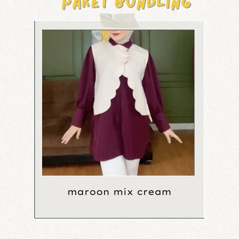 Bundling HEMAT rachel top mix lily vest 1