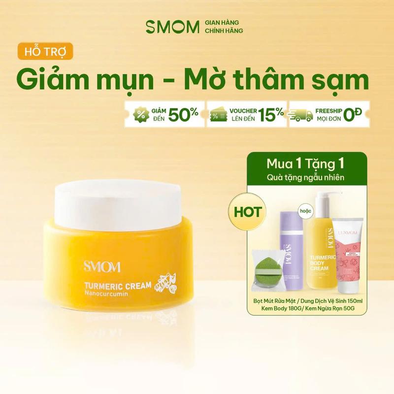   Quà Ngẫu Nhiên  SMom Kem Nghệ Sáng Da Mẹ Bầu & Sau Sinh Hỗ Trợ Hết Mụn Dưỡng Trắng Mờ Thâm Sạm Nám Skincare An Toàn Cho Mọi Loại Da 