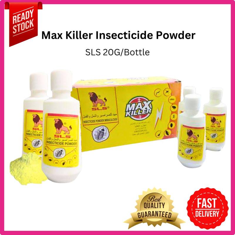 MAX KILLER Insecticide Power Killer SLS 20G/Bottle - TikTok Shop Malaysia