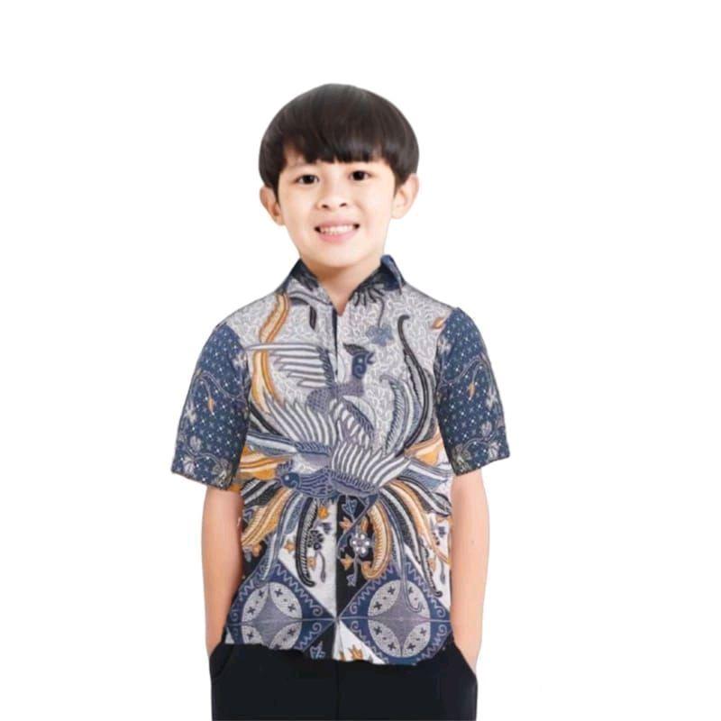 BAJU BATIK ANAK VIRAL MOTIF TERBARU/ATASAN BATIK ANAK BAHAN KATUN PRIMA 4