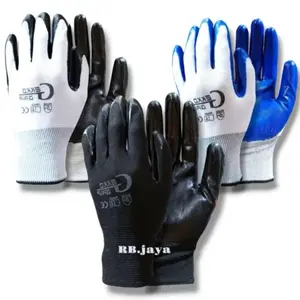 Paket 12 pasang sarung tangan Geko karet tebal anti beda tajam serbaguna