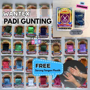 Wantex Cap PADI GUNTING Warna Pekat Permanent Pewarna Kain Wenter Wantek Tekstil Textile Naptol Jeans Kaos Baju Best Seller Murah Kualitas Bagus Katun Tie Dye Jumputan Tob Store Tulungagung Kediri Blitar Trenggalek