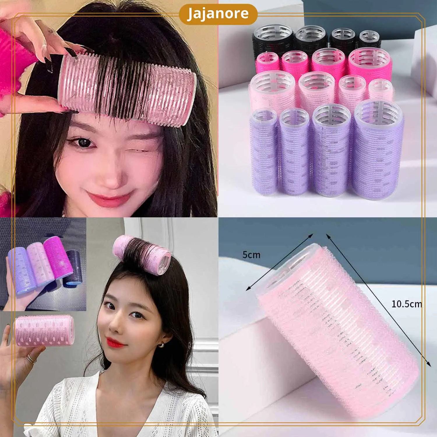 JR - ROLL RAMBUT GULUNGAN PONI ALUMUNIUM NILON ORIGINAL / ROLL KERITING RAMBUT / HAIR ROLLER CURLY