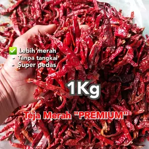 1KG PREMIUM CABE KERING TEJA CAPLAK (Grade A') SUPER PEDAS ALAMI 1KG Food