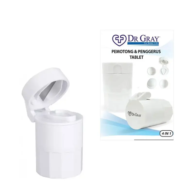 penggerus obat alat penghancur obat penggerus Pemotong tablet pill cut simpan drgray cut crush [PCB] 0