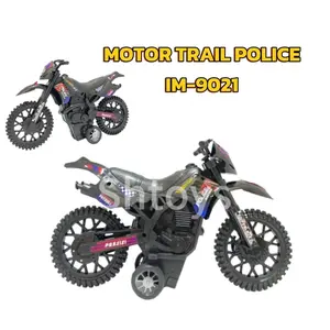Mainan Motor Cross Trail Police Ktg B terbaru/im-9021/Motor super bike toys