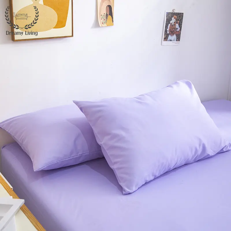 Dreamy Living 1 Piece Solid Color Pillow Case, Simple Style Pillowcase,Comfortable Pillow Cover 6 Colors