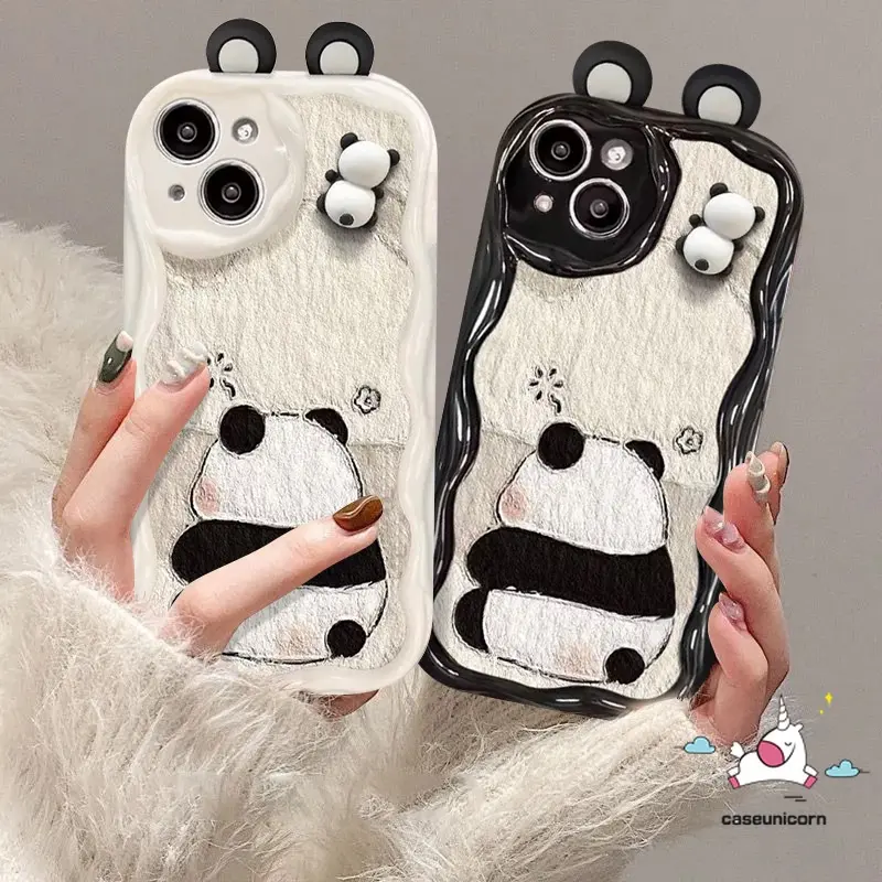 [Caseunicorn] Ốp Cho Oppo A58, A53, A98, A78, A38, A54, A57, A12, A7, A15, A76, A16, A17, A96, A5s, A55, A9, A5, A31, A95, A16K, A17k, A52, A3s, Reno 5, 4F, 8T, A1k, A74, A77s, A16E, Cặp Đôi, Gấu Trúc Hoạt Hình, Gấu Trúc 3D Dễ Thương, Búp Bê