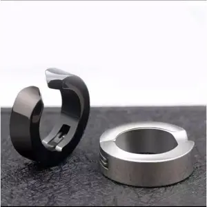 ￼ANTING JEPIT MAGNET TITANIUM ANTI KARAT PRIA DAN WANITA Earrings Stainless pelapis logam tipe 2 anting-anting tittanium warna silver rose gold 1pcs