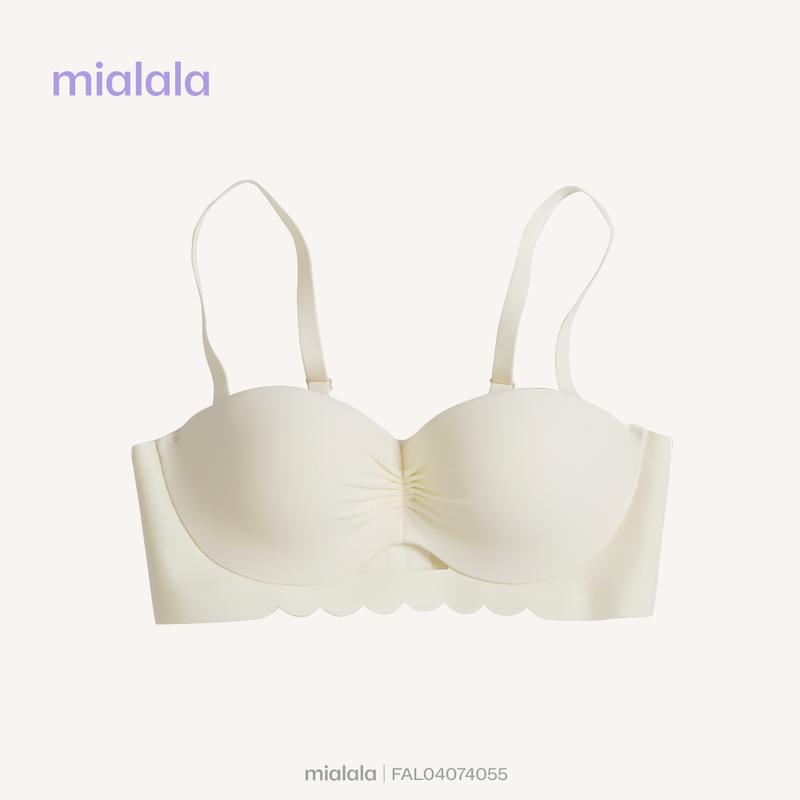  Mialala Áo Ngực Su Không Gọng Cup Ngang Nâng Đẩy FAL04074055 Chất Liệu Su Mềm Mại Thoáng Khí Thiết Kế Màu Sắc Đa Dạng 
