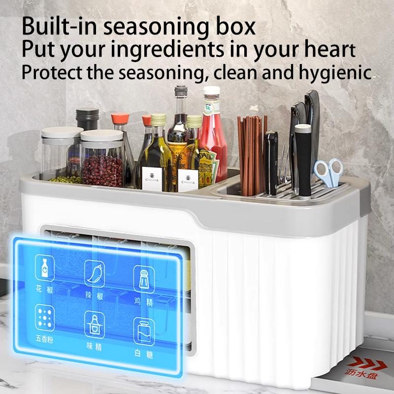 4-6 grids Spice Rack Spice Box Made of ABS Plastic, Moisture and Termite Resistant 6