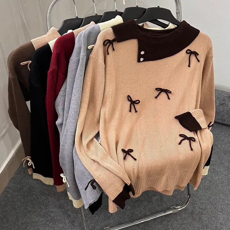 MAHARA - Jameela Atasan Rajut Pita Knitwear Wanita Baju Motif 6
