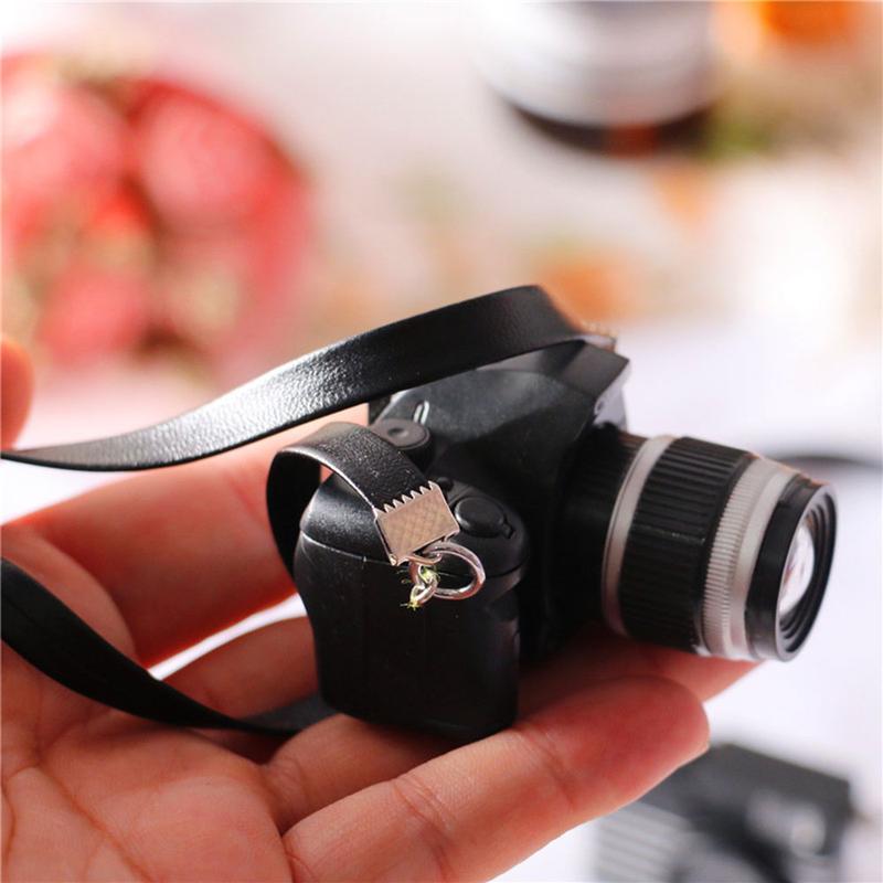 Máy Ảnh SLR Mini, Quà Tặng Đồ Chơi Trẻ Em, Có Màn Trập Và Đèn Lung Linh, Bao Gồm Thắt Lưng Màu Đen, Mô Hình Máy Ảnh Búp Bê Thu Nhỏ 7