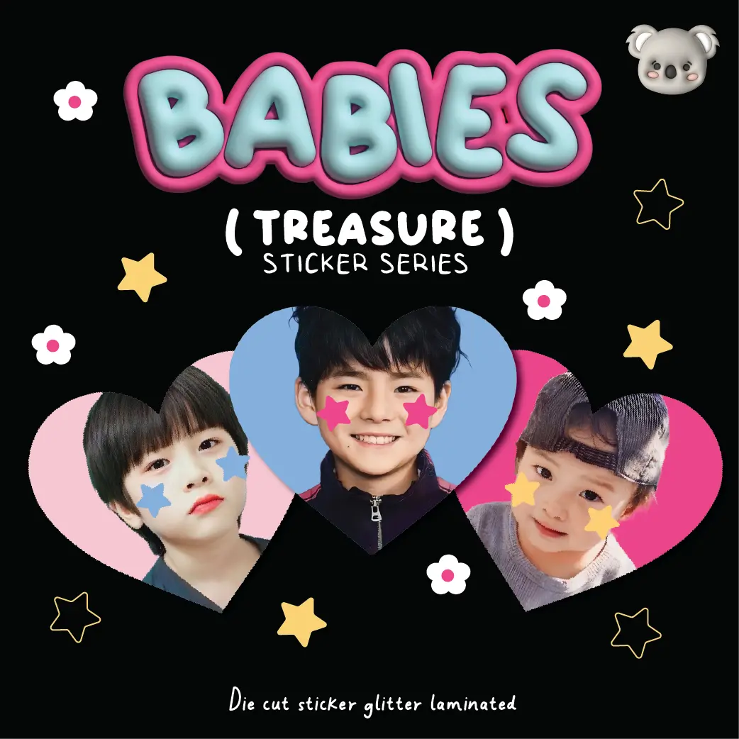 BABY TREASURE STICKER - Sticker Bayi KPOP (Min order 4pcs)