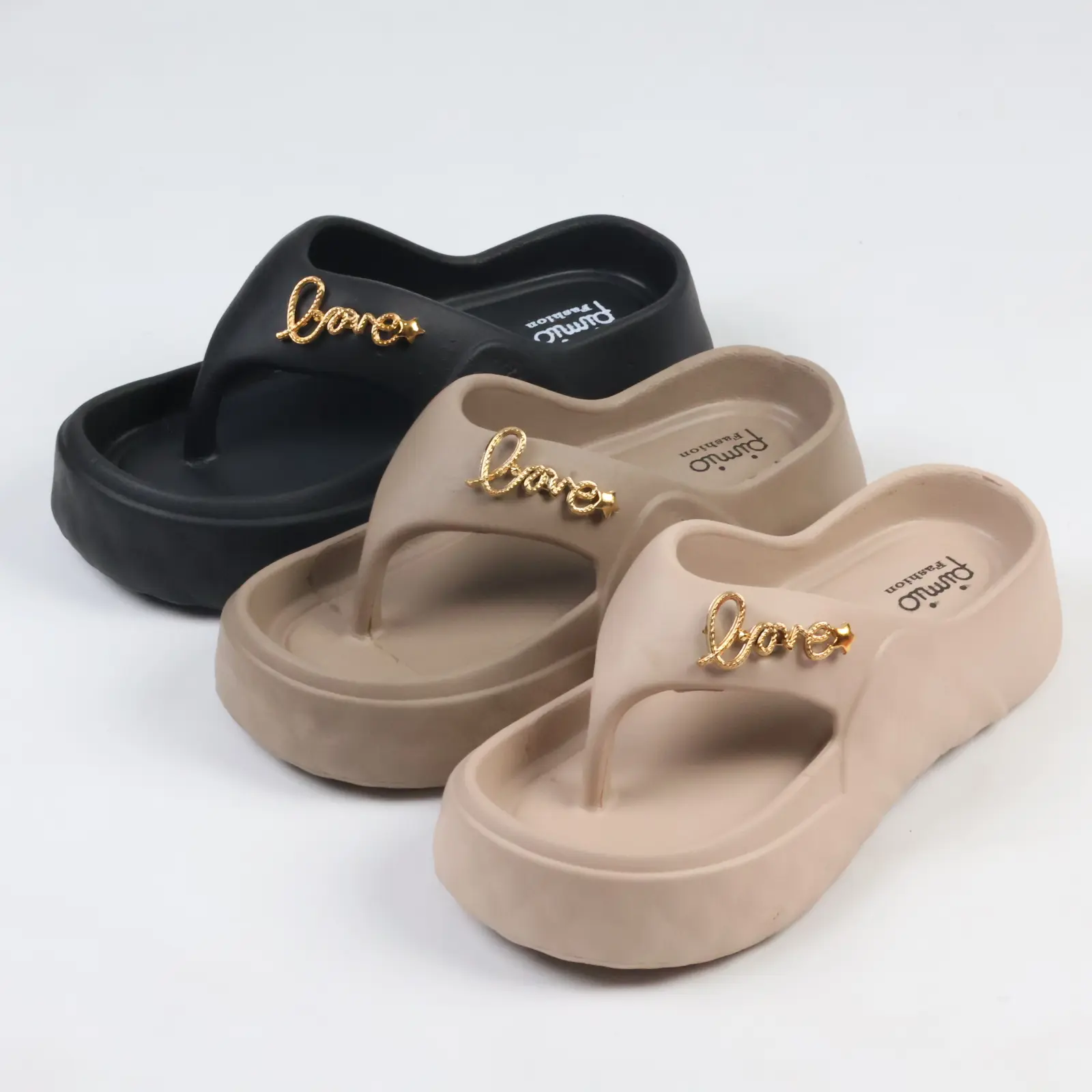 Sandal Jepit 581M Wanita Dewasa Sandal Daily Dengan Model Hiasan Kekinian Berbahan Karet Eva Premium