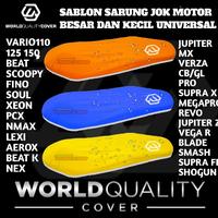 Gambar SABLON WORLDQUALITYCOVER Sarung jok motor cover jok motor pelindung body jok motor universal vario beat scoopy aerox nmax fazzio fino nex soul gt universal jok motor - hitam, JOK KECIL SABLON dari worldqualitycover Kab. Cilacap 1 Tokopedia